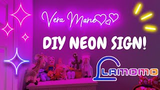 Design Your Own Neon Sign! LAMOMO Neon Sign Review