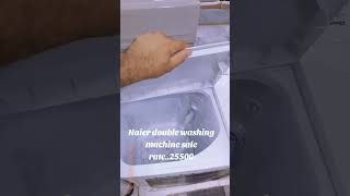 Haier double washing machine👌👍Sami automatic washing machine#homeappliance #youtubeshorts