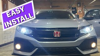 Civic Sport Auxito LED Low Beam Bulb Installation