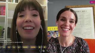 Instagram Live Olalla Moreno and Nuria Gago