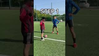 Messi double touch tutorial 🇦🇷🤯😱| A shocking skill | #short | | #football  | | #tutorial | | #messi