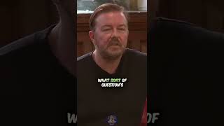 Ricky Gervais Gets Asked The MADDEST Question Ever!!!😂🤣😂 - RickyGervais Oxford Union #shorts