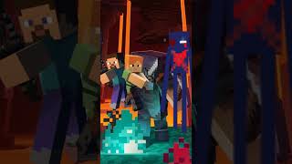 steve and alex vs all |conga conga| #short #steve #alex #minecraft