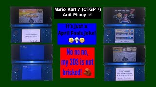 Mario Kart 7 (CTGP 7) Anti Piracy April Fools (2024) Prank! (Read Description!)