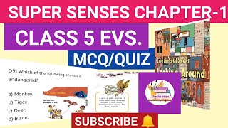 Super Senses Quiz/MCQ/Class 5 EVS Chapter-1 Quiz/MCQ,/Objective Type Questions #supersensesmcq