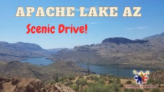 Scenic drive to Apache Lake AZ - via 88 from Roosevelt Lake/rd.