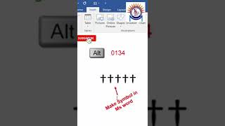 Make church †† symbol in ms word by keyboard shortcut | Advance ms Word tutorial class in hindi