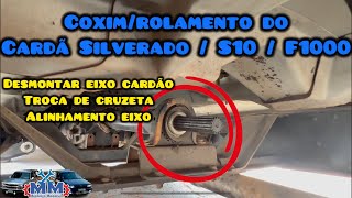 BARULHO NO CARDAN DA SILVERADO - TROCA DE ROLAMENTO E COXIM DO EIXO CARDAN - FÁCIL EM CASA