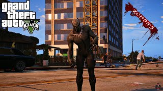 GTA 5 - Black Panther Becames A Zombie | GTA 5 MODS