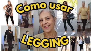 Como Usar Legging - Mulheres Maduras #50mais #60mais #70mais #80mais