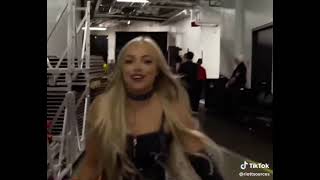 Liv Morgan Looks So Hot & Sexy Behind the Scenes of Her Match with Rhea Ripley at Summer Slam Pt. 1