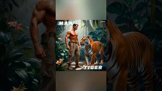 ✅ Man + Tiger deadly beast #ai #shorts #viral