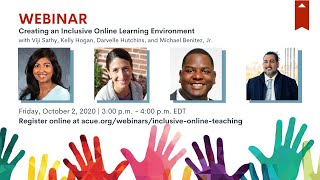 Webinar Recording: Creating an Inclusive Online Learning Environment