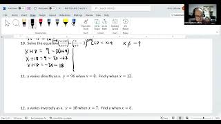 Rational Functions Review Question 10