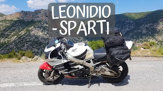 Greece - Peloponnese - Leonidio to Sparti / Europe motorcycle trip 2018 part 14