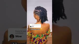 Simple Flat Twist Updo On Natural Hair