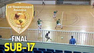 FME BOMBINHAS 0 (4) x (3) 0 JARAGUÁ FUTSAL - Sub-17 - Final da 16ª Supercopa América de Futsal