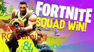 Fortnite squads Win with Ozziedoesgaming & RG Gaming!