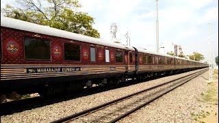 MAHARAJAS' EXPRESS : World's Most Expensive and Luxurious Train Speeding in Jaipur.