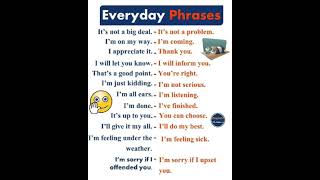 Everyday phrases #shortsfeed #english #shorts #phrases  || SPOKEN English phrases