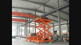 Hydraulic scissor cargo lift