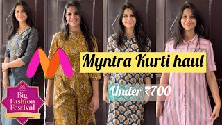 Myntra Kurta haul Under ₹800! @myntra #myntra #fashion #viral #youtube