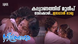 കല്യാണത്തിന് മുൻപ് വേലക്കാരി...ഇപ്പോൾ ഭാര്യ | Romantic Malayalam Movie Scenes | Neelathamara