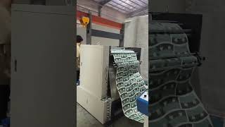 Roll Metal Die Punching Machine inline Paper Cup Fan Printing Machine working in Saudi Arabia