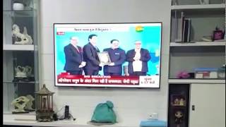 BEST SEXOLOGIST DR SARANSH JAIN AWARDED BY CENTRAL HEALTH MINISTER MR.JP.NADDA.LIVE ON ZEE NEWS