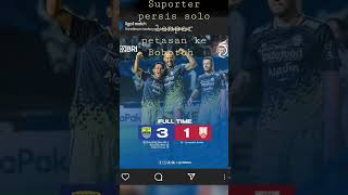 Fans solo lempar petasan ke bobotoh