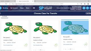 Customer portal tutorial - requesting a class transfer