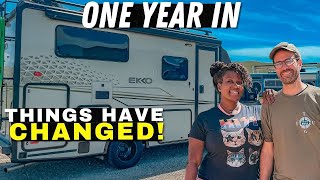 RV TOUR + Brutally Honest Review of Full Time RV Living in Our Winnebago EKKO (Major 2023 Changes)