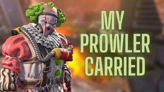 My prowler carried us this match