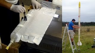 Fiberglassing Boosters for the Polaron G2 rocket