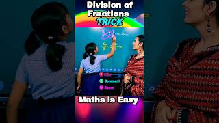 Fractions Short Trick🔥| Division of Fractions Trick| Butterfly Division Trick #fun #ytshorts #shorts