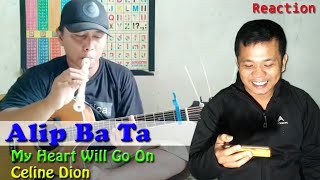 ALIP BA TA - MY HEART WILL GO ON (CELINE DION) || FINGERSTYLE COVER - REACTION