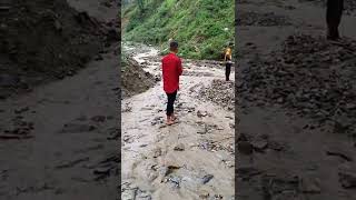 Road blocked due to Heavy Rainfall | Sarna | Uttrakhand...