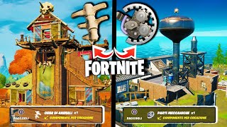 DOVE TROVARE OSSA E PARTI MECCANICHE e POTENZIARE LE ARMI ! FORTNITE SEASON 6