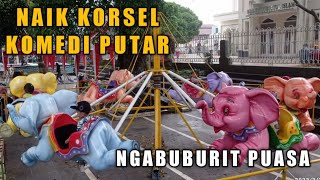 Naik Komedi Putar Hewan gajah | Ngabuburit Saat Puasa Ramadhan