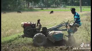 Agricultural land ploughed  new technology I love that