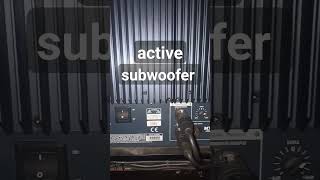 active subwoofer #shorts #subwoofer #soundsystem