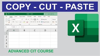 How To Use Cut Copy And Paste Options In MS Excel #cit -59