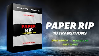 Paper Rip Transitions Pack For Premiere Pro