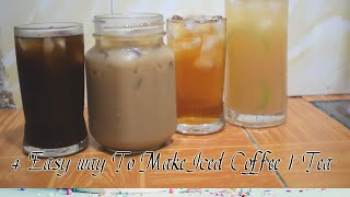 How To Make Iced Coffee // Iced Tea