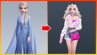 Frozen: Elsa Frozen Glow Up - Disney Princesses Transformation