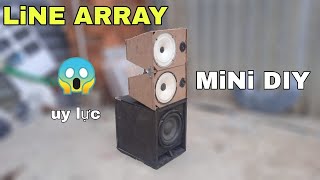 Cách tôi làm loa line array mini từ ván MDF