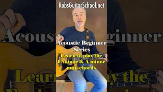 Beginners-Learn the E minor & A minor mini-chords. Check us out @ RobsGuitarSchool.net/learn #guitar