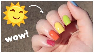 WOW! Trying Out Gel Polishes That Cure In The Sunlight ☀️ [Bio Seaweed Gel SolarCure]