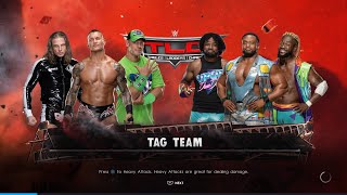 WWE2K22 RANDY ORTON,JOHN CENA, RIDDLE VS THE NEW DAY TEAM GAME ON PS4 #wwe #gaming #wwe2k22 #ps4