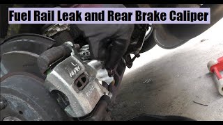 T2CG Honda Civic EF Part 92 : Fixing Fuel Rail Leak and Rear Caliper Install